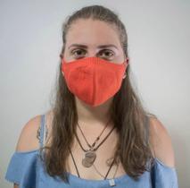 Mascara PFF de Proteção Antiviral e Antibacteriana Laranja