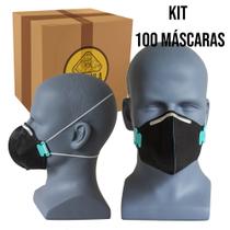 Mascara PFF2 Com Carvão Ativo e Com Valvula DELTAPLUS caixa c/ 100 unidades