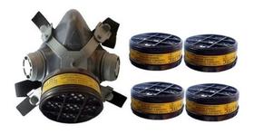 Máscara Pintura Carvão Ativado + 4 Filtros Vo Ga Mastt Máscara Pintura Carvão Ativado + 4 Filtros Vo Ga Mastt