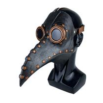 Máscara Plague Doctor Bird Traje de Halloween de látex de estegossauro