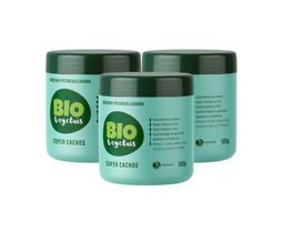 Máscara Potencializadora Super Cachos 500g - Biovegetais - 03 Produtos