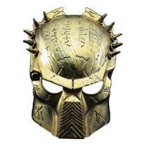 Máscara Predador Dourada para Fantasias - Extra Festas
