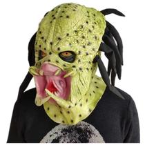 Mascara Predador Latex Realista Terror Carnaval Cosplay Et - MHR