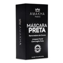 Mascara Preta Amakha Paris 10 Unidades 8g - Remove Cravo Molda Ao Seu Rosto / Removedor de Cravos