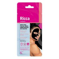 Máscara Preta Facial Ricca - 1,2,3 Adeus Cravos!