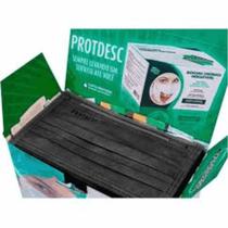 Máscara Preta Protdesc Descartável Tripla Filtro Meltblow ( 1 Cx) Máscara Preta Protdesc Descartável Tripla Filtro Meltblow ( 1 Cx)