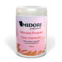 Máscara Progress Midori - 1000 Ml cabelos com progressiva relaxamento profissional hidratação