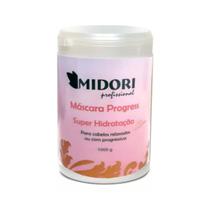Máscara Progress Midori - 1000 Ml cabelos com progressiva relaxamento profissional hidratação