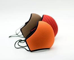 Máscara Proteção Facial Em Isoflex C/3 Feminina Poá Máscara Proteção Facial Em Isoflex C/3 Feminina Poá