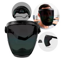 Máscara Protetor Facial Transparente Preto