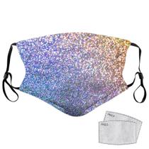 Máscara protetora anti-cuspir à prova de vento à prova de poeira da impressão da lantejoula com filtros 2pcs Máscara protetora anti-cuspir à prova de vento à prova de poeira da impressão da lantejoula com filtros 2pcs