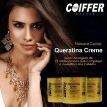 Máscara Queratina Creme Coiffer 500g Reconstrução Capilar - Reposição de Massa