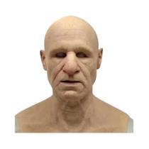 Máscara Realista De Homem Careca Vintage Para Adultos, Máscara Branca Danificada De Walter