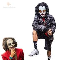 Máscara Realista Facial Do Coringa Halloween Máscara Realista Facial Do Coringa Halloween