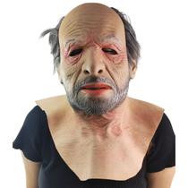 Mascara Realista Velho Idoso Latex 3D Hallowen Fantasia Realistica Homem Senhor Susto Festa Evento Trolagem Cosplay Divertido Engraçado