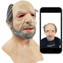 Mascara Realista Velho Latex 3D Fantasia Idoso Realistica Hallowen Festa Evento Susto Trolagem Cosplay Engraçado Mascara Realista Velho Latex 3D Fantasia Idoso Realistica Hallowen Festa Evento Susto Trolagem Cosplay Engraçado