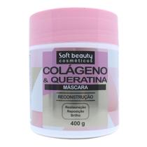 Máscara Reconstrução Colágeno E Queratina Soft Beauty 400g Máscara Reconstrução Colágeno E Queratina Soft Beauty 400g