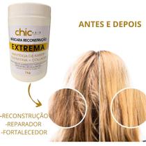 Máscara reconstrução extrema manteiga de karite + queratina+ collagen 1KG Chic Hair