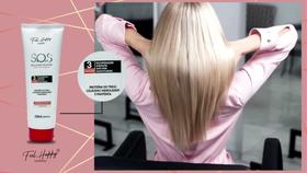 Máscara Reconstrução SOS 3 min Fel Happy 250ml e 500ml Máscara Reconstrução SOS 3 min Fel Happy 250ml e 500ml