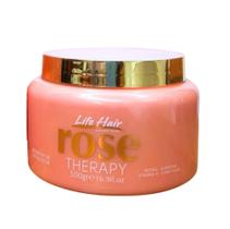 Máscara Reconstrutora e Fortalecedora Rose Therapy Life Hair 500g Máscara Reconstrutora e Fortalecedora Rose Therapy Life Hair 500g