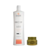 Máscara Reestruturadora Unicplastia 1L + Máscara Ouro 40g Dyusar Máscara Reestruturadora Unicplastia 1L + Máscara Ouro 40g Dyusar