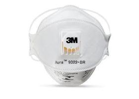 Máscara Respirador 3M 9322 AURA com Válvula PFF2 Branca