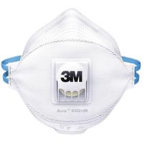 Mascara Respirador Aura Hospitalar Com Valvula 3M Branca 9322 Certificado Inmetro