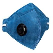 Máscara Respirador Descartável Pff2 com Válvula Azul Camper