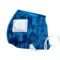 Máscara Respiratória com Válvula PFF2 CA 41515 Azul - 3M Máscara Respiratória com Válvula PFF2 CA 41515 Azul - 3M