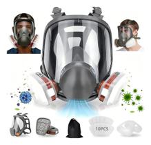 Mascara Respiratória Completa 6800 Com Filtros 5N11 Pintura Proteção Mascara Respiratória Completa 6800 Com Filtros 5N11 Pintura Proteção