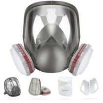 Máscara respiratória facial completa LQSRZH reutilizável com dupla filtração Máscara respiratória facial completa LQSRZH reutilizável com dupla filtração
