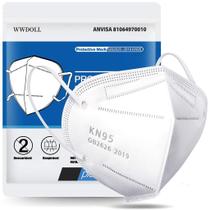 Máscara Respiratória KN95 Branca WWDoll 5 Camadas c Anvisa Máscara Respiratória KN95 Branca WWDoll 5 Camadas c Anvisa