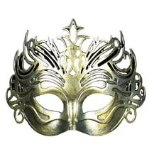 Máscara Retro Crown Cosplay, festa de Halloween, plástico, meia face