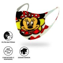 Máscara Reutilizável Tipo Ninja Desenho Minnie Mouse 1 Un