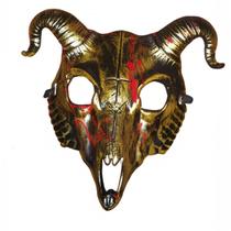 Mascara ritualistica cabeça de bode cabra do mal halloween - MC PRESENTES