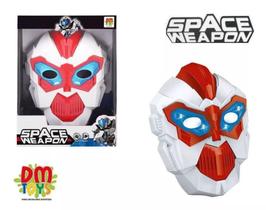 Mascara robo space weapon com som e luz a bateria - Dmtoys