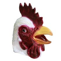 Máscara Rooster Chicken Head Halloween Cosplay, adereço de festa Máscara Rooster Chicken Head Halloween Cosplay, adereço de festa