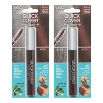 Máscara Root Touch Up vermelha da KISS Natural Medium Brown, pacote com 2 unidades