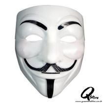 Máscara Rosto V de Vingança Anonymous Plástica - Unidade