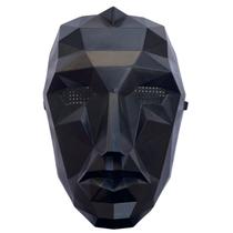 Máscara Round 6 Líder Preta Coreia Cosplay Fantasia Netflix Máscara Round 6 Líder Preta Coreia Cosplay Fantasia Netflix