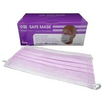 Máscara Safe Mask Tripla Polipropileno Rosa 50 Elástico SE Máscara Safe Mask Tripla Polipropileno Rosa 50 Elástico SE