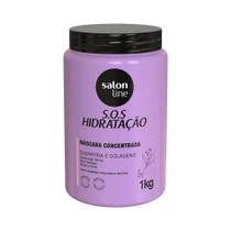 Máscara Salon Line S.O.S Hidratação Queratina e Colágeno 1kg Máscara Salon Line S.O.S Hidratação Queratina e Colágeno 1kg