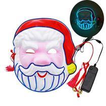 Máscara Santa Luminous Carnival El Cold Light para rosto inteiro