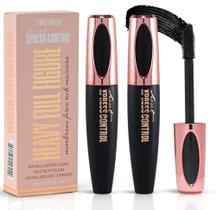 Mascara Secret Xpress Control 4D Silk Fiber Longening, pacote com 2