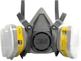 Máscara Semifacial 3M Série 6200 com Cartucho para Gases Ácidos e Vapores Orgânicos - Kit Completo Máscara Semifacial 3M Série 6200 com Cartucho para Gases Ácidos e Vapores Orgânicos - Kit Completo