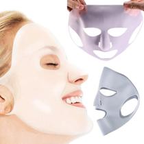 Máscara Silicone Facial Limpeza Pele Reutilizável 2Un