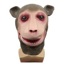 Máscara Smile Monkey Hood Latex Overhead Cosplay Party Halloween Máscara Smile Monkey Hood Latex Overhead Cosplay Party Halloween