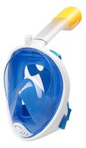 Máscara Snorkel 180º Full Face Mergulho Com Suporte Camera