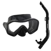 Máscara Snorkel Respirador para Mergulho Pesca Sub - KIT RIO Fun Dive