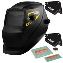 Mascara Solda Automática Com Regulagem e Função Esmerilhadeira Com 2 Esquadros e 2 Lentes Super Tork